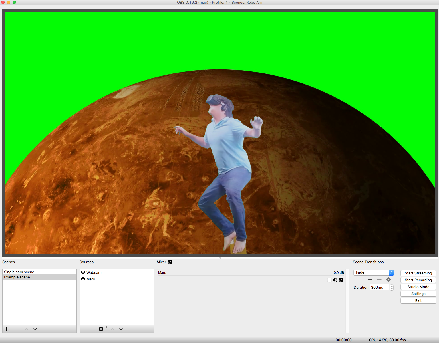 green screen streamlabs obs